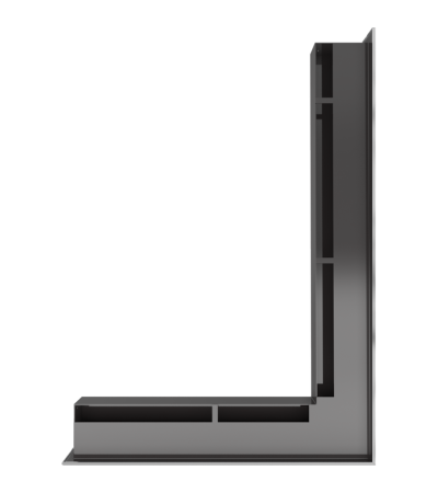 LUFT SF narożny prawy szlif 54,7x76,6x6 marki Kratki z kategorii Kratki kominkowe