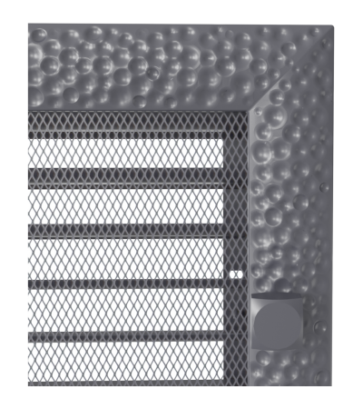 Kratka Venus grafitowa z żaluzją 17x17