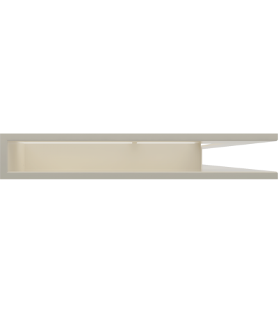 LUFT narożny prawy kremowy 54,7x76,6x9 marki Kratki z kategorii Kratki kominkowe