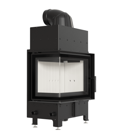 Kominek powietrzny FLOKI S lewy 8 kW Ø 160 z domykaniem