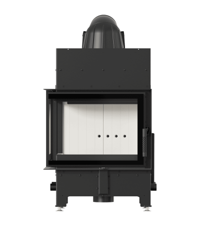 Kominek powietrzny FLOKI S lewy 8 kW Ø 160 z domykaniem marki Kratki z kategorii Wkłady kominkowe powietrzne