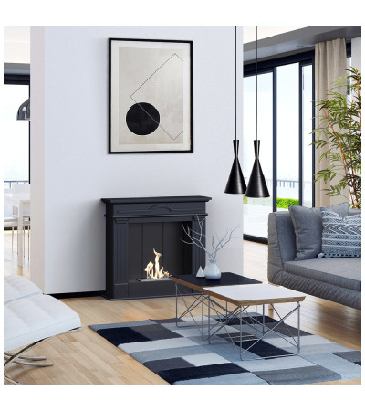 Biokominek portalowy DECEMBER biały certyfikat TÜV