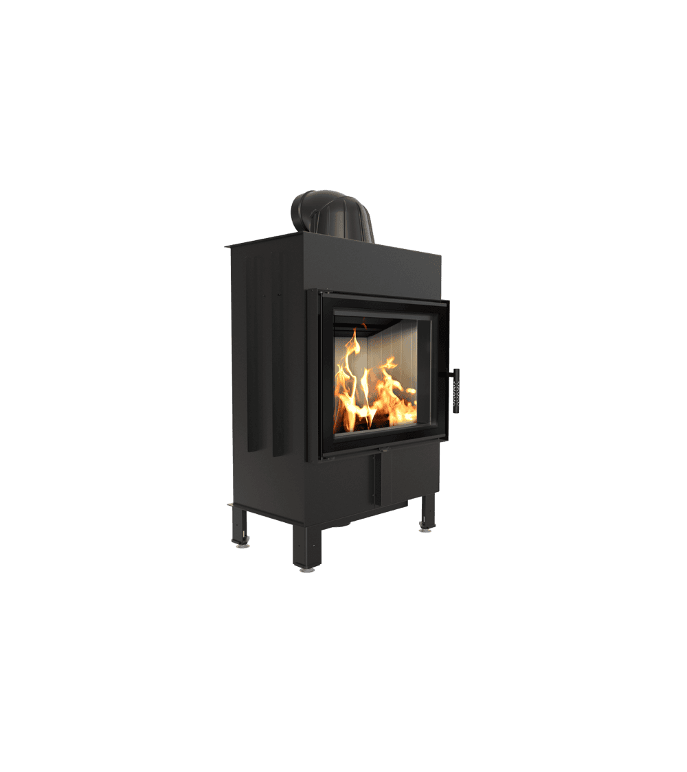 Kominek powietrzny stalowy LUCY 12 kW Ø 200 marki Kratki z kategorii Wkłady kominkowe powietrzne