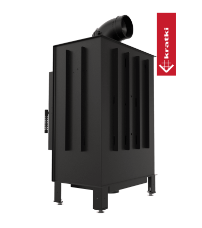 Kominek powietrzny stalowy LUCY 12 kW Ø 200 marki Kratki z kategorii Wkłady kominkowe powietrzne