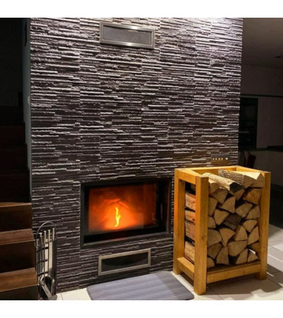 Kominek powietrzny stalowy LUCY 12 kW Ø 200 marki Kratki z kategorii Wkłady kominkowe powietrzne