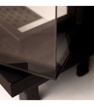 Kominek powietrzny stalowy KRATKI MBA prawy BS 17 kW Ø 200 marki Kratki z kategorii Wkłady kominkowe powietrzne